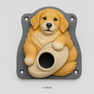 Golden Retriever EV Cable Holder – Slipper