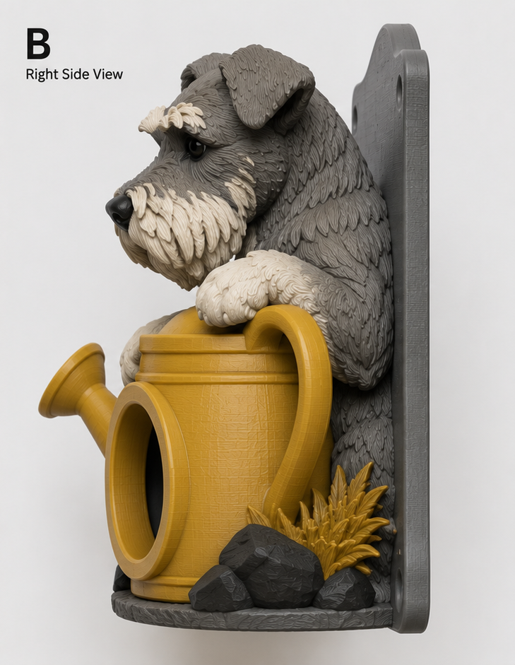 Schnauzer EV Cable Holder – Watering Can - Image 2
