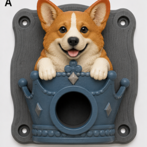 Welsh Corgi EV Cable Holder – Crown