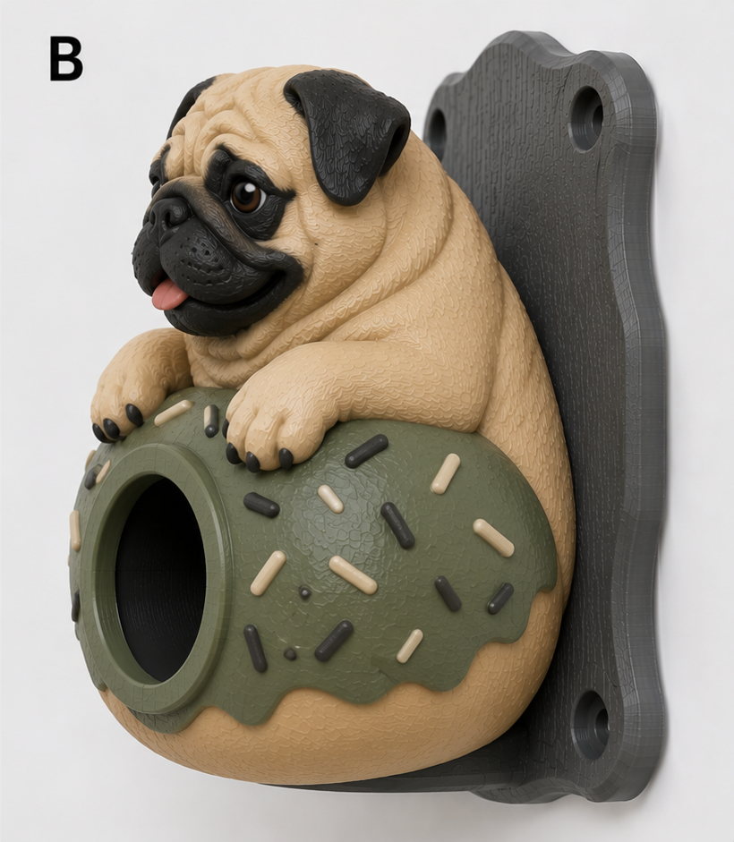 Pug EV Cable Holder – Doughnut Cushion - Image 2