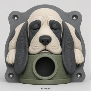 Basset Hound EV Cable Holder – Dog Bowl