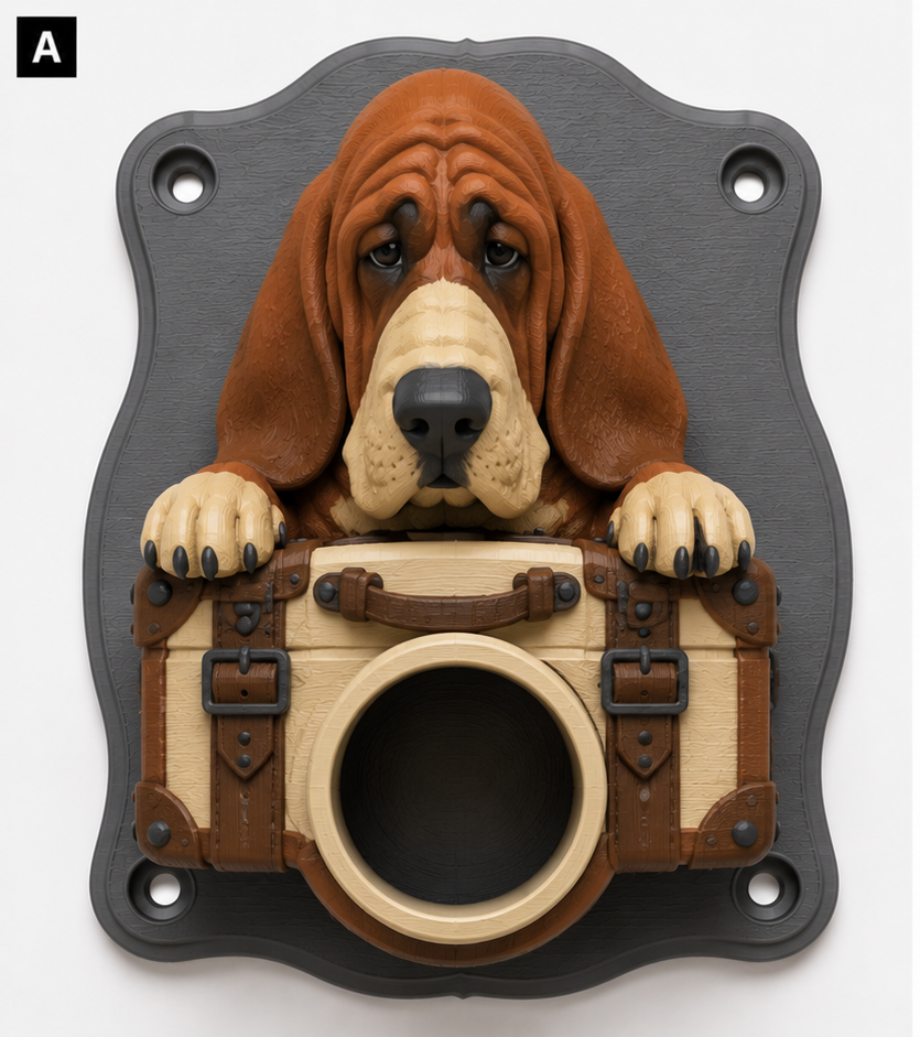 Basset Hound EV Cable Holder – Dog Bowl - Image 3