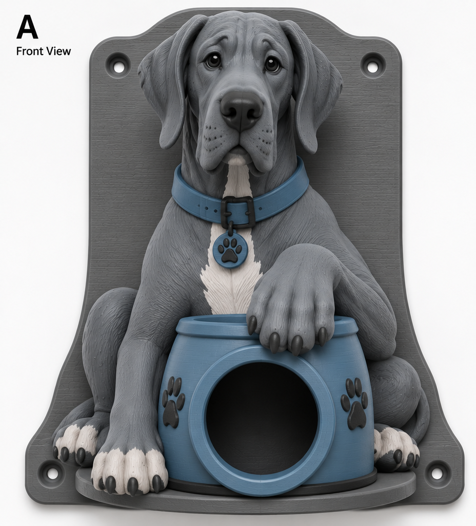 Great Dane EV Cable Holder – Dog Bowl