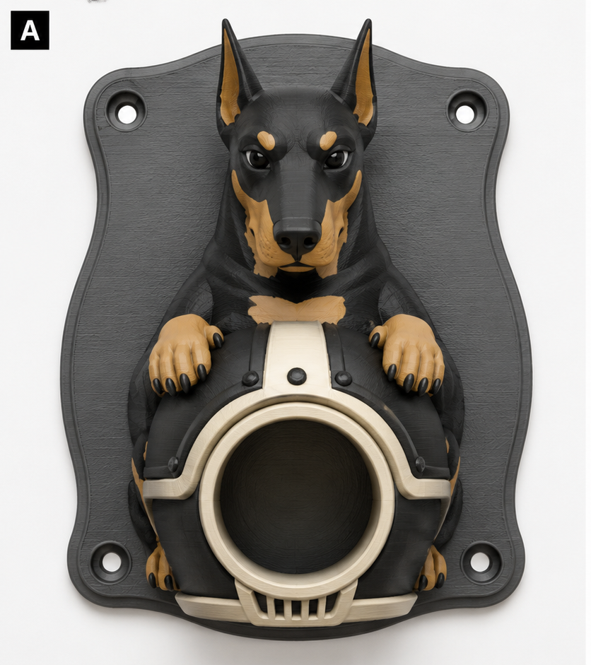 Doberman EV Cable Holder – Motorcycle Helmet