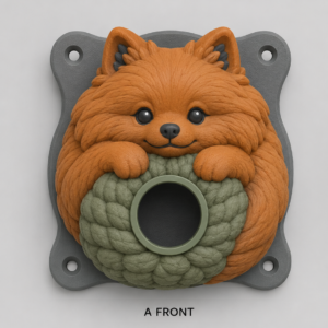 Pomeranian EV Cable Holder β Woolly Cushion