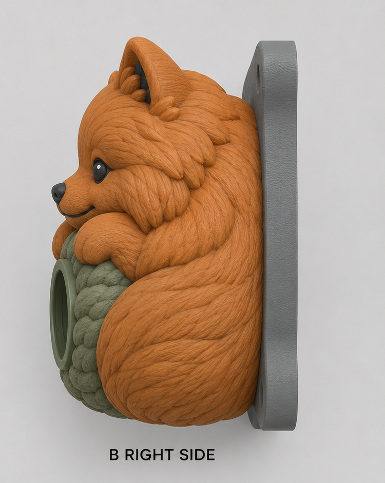 Pomeranian EV Cable Holder – Woolly Cushion - Image 2