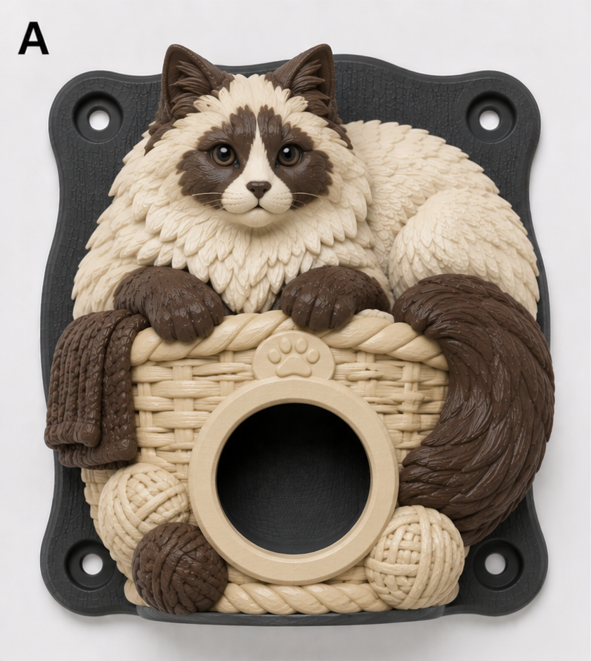 Ragdoll EV Cable Holder – Basket of Wool