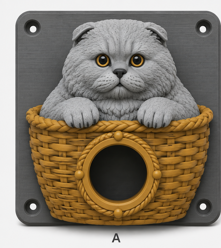 Scottish Fold EV Cable Holder – Woven Basket