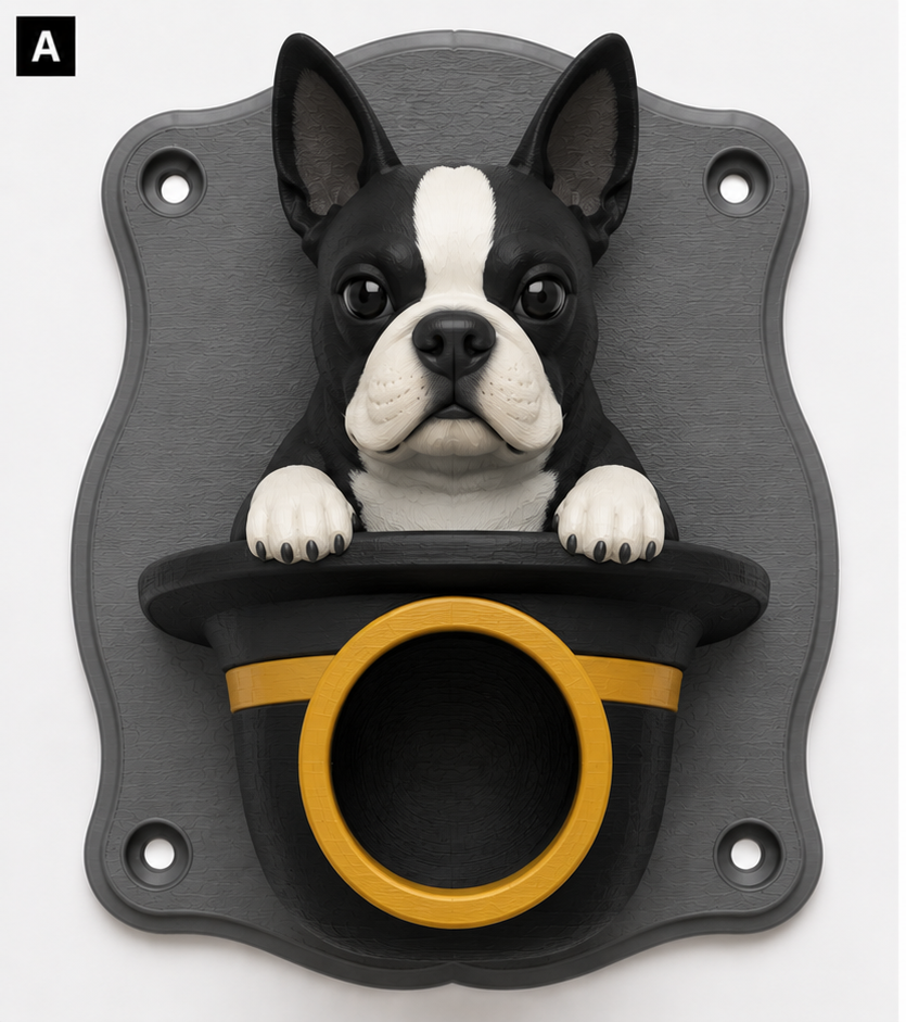 Tuxedo cat EV Cable Holder – Top Hat - Image 3