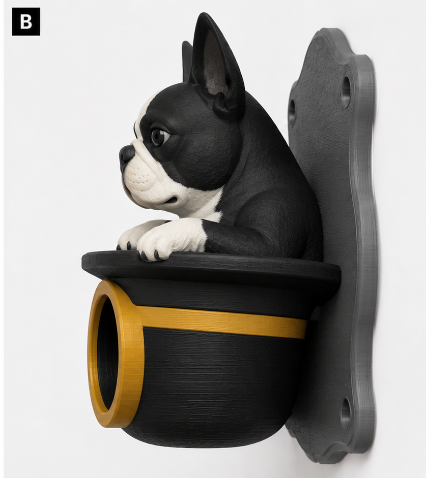 Tuxedo cat EV Cable Holder – Top Hat - Image 4