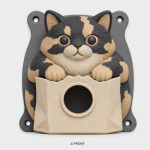 Tortoiseshell cat EV Cable Holder – Paper Shopping Bag