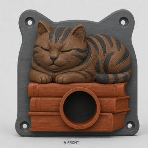Brown tabby EV Cable Holder – Loafing on Books