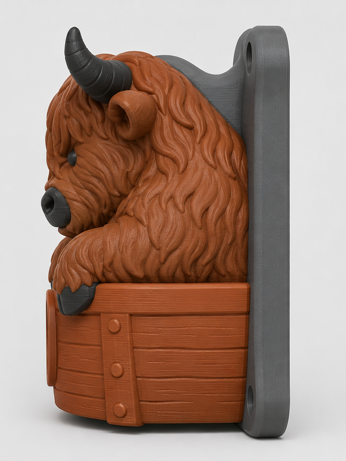 Highland cow EV Cable Holder - Image 2