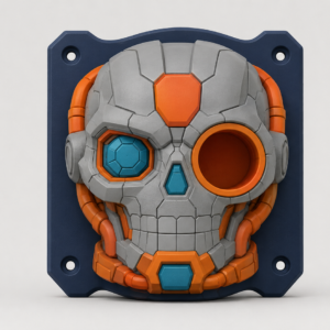 Cybernetic Skull EV Cable Holder