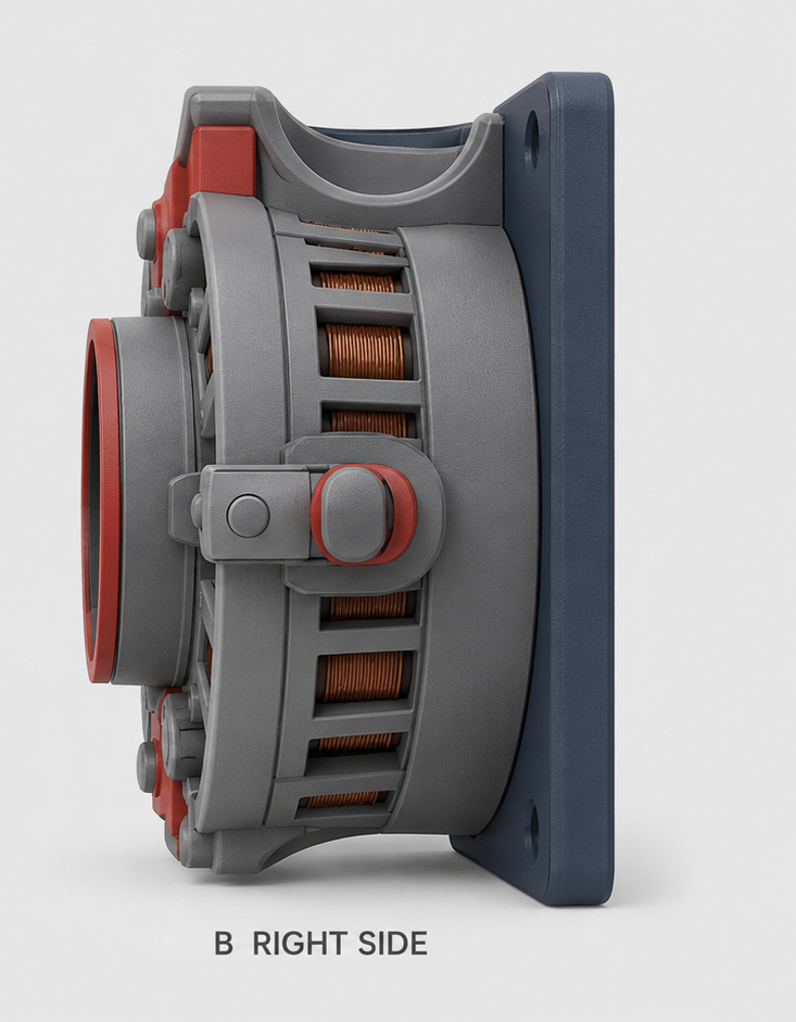 Futuristic Vault Door EV Cable Holder - Image 2