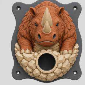 Woolly Rhinoceros EV Cable Holder