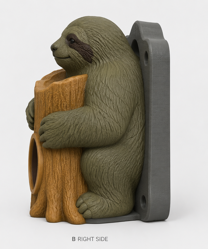 Giant Ground Sloth EV Cable Holder - Image 2