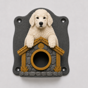 Labradoodle EV Cable Holder – Rolled Picnic Blanket