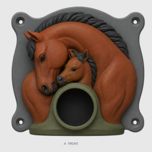 Mare nuzzling her foal EV Cable Holder