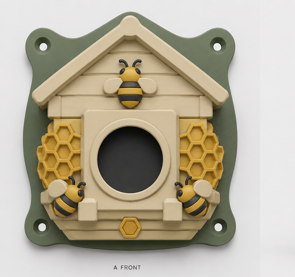 Beehive entrance with landing bees EV Cable Holder