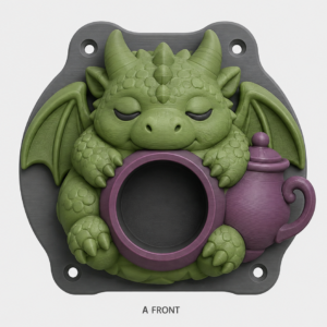Original sleepy teapot dragon EV Cable Holder