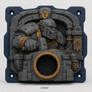 Original orc blacksmith at a heavy forge EV Cable Holder