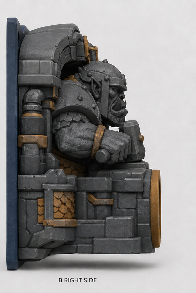 Original orc blacksmith at a heavy forge EV Cable Holder - Image 2