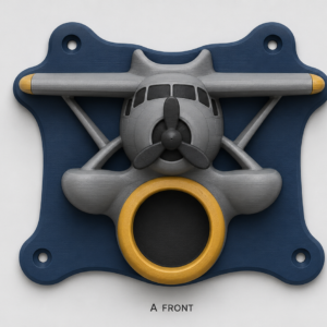 Twin-float bush seaplane EV Cable Holder
